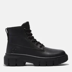 Timberland Ankle Block Heel Boot in Black