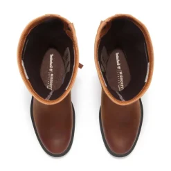 Timberland Brimfield Tall Zip Up Boots in Brown