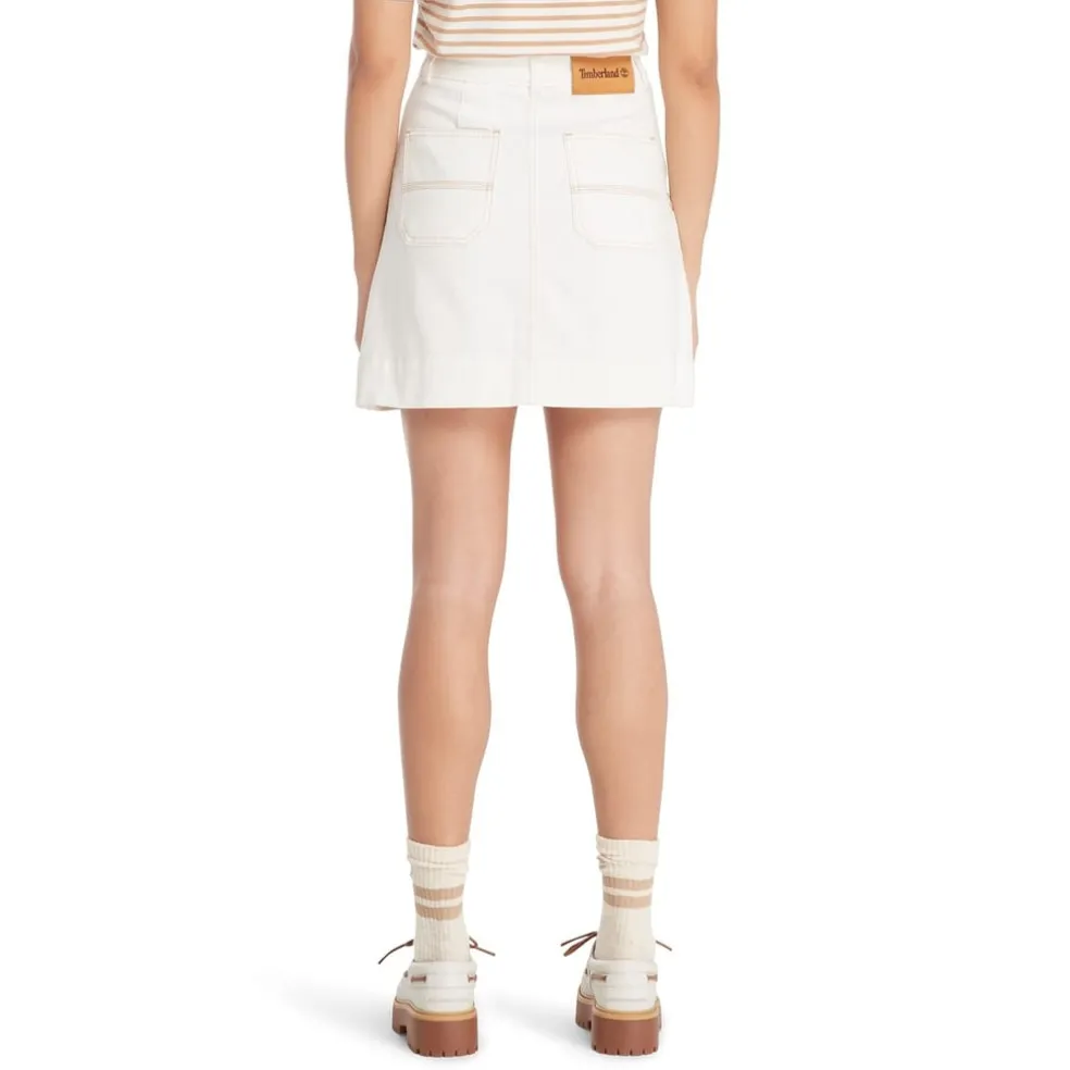 Timberland Denim Skirts in White