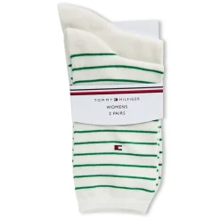 Tommy Hilfiger 2 Pack Small Strip Crew Socks in Multi