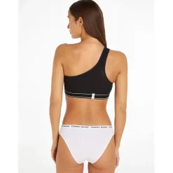 Tommy Hilfiger Asymetric One Shoulder Bra in Black