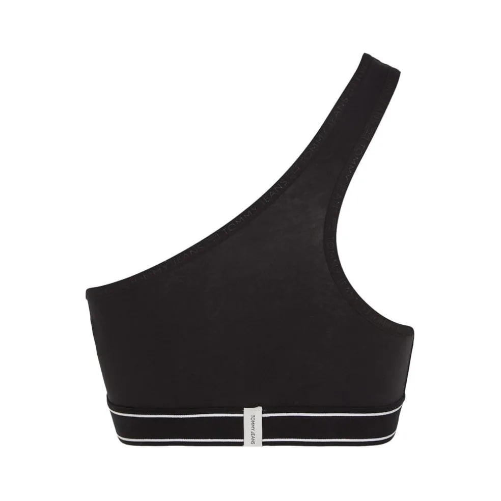Tommy Hilfiger Asymetric One Shoulder Bra in Black