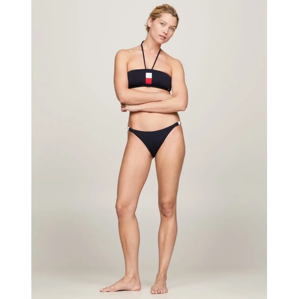 Tommy Hilfiger Chk String Bik in Blue