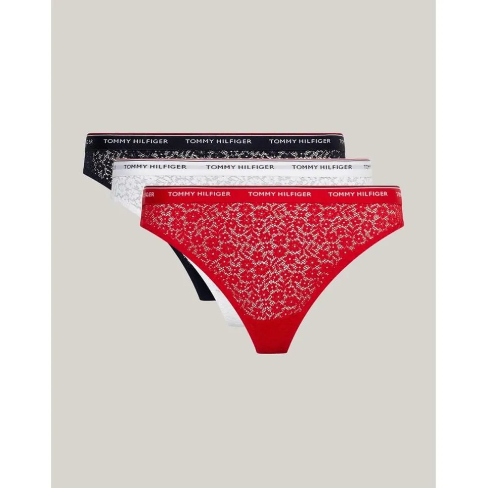 Tommy Hilfiger Floral Patterned Thong in Multi