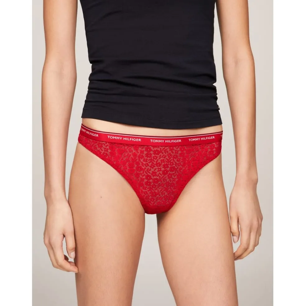 Tommy Hilfiger Floral Patterned Thong in Multi