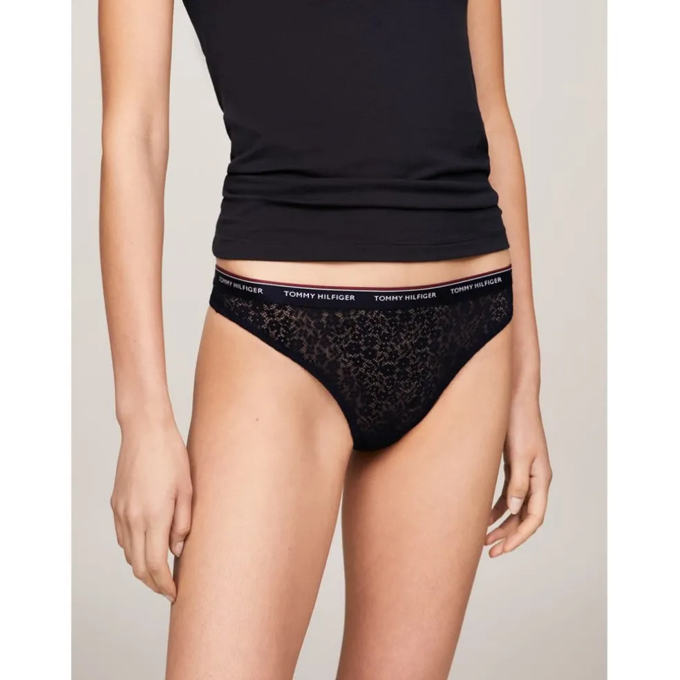 Tommy Hilfiger Floral Patterned Thong in Multi