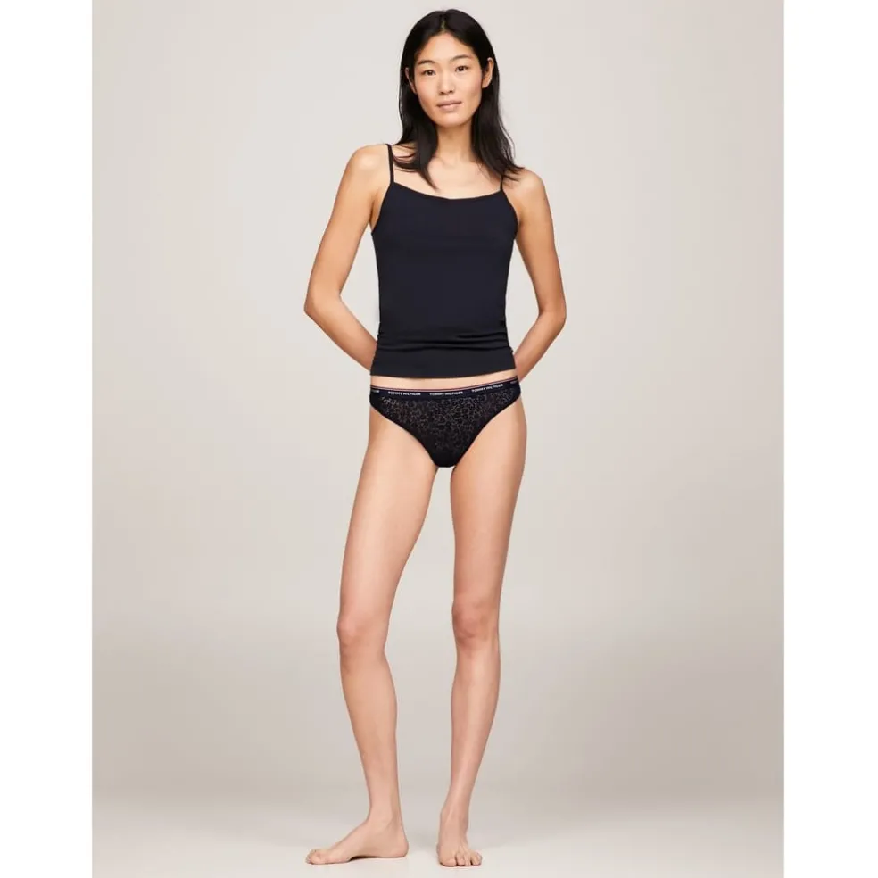 Tommy Hilfiger Floral Patterned Thong in Multi