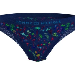 Tommy Hilfiger Floral Patterned Tanga in Blue
