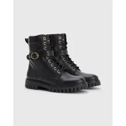 Tommy Hilfiger Lace Up Boot in Black
