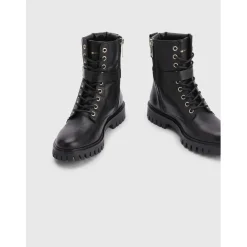 Tommy Hilfiger Lace Up Boot in Black