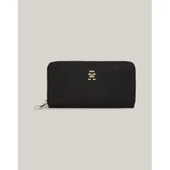 Tommy Hilfiger Large Zip Around Purse in Black