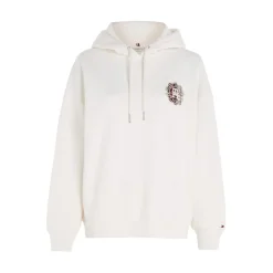 Tommy Hilfiger Monogram Stamp Relaxed Fit Hoody in White