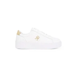 Tommy Hilfiger Platform Court Sneaker Metallics in White