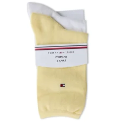 Tommy Hilfiger So Casual 2 Pack Crew Socks in Yellow