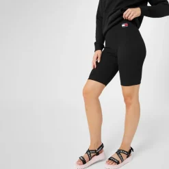 Tommy Jeans Badge Cycling Shorts in Black