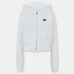 Tommy Jeans Bxy Hoody Zip in Cream