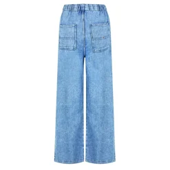 Tommy Jeans Denim Long Palazzo in Blue