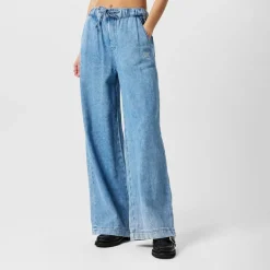Tommy Jeans Denim Long Palazzo in Blue