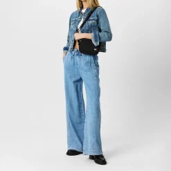Tommy Jeans Denim Long Palazzo in Blue