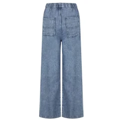 Tommy Jeans Denim Long Palazzo in Blue