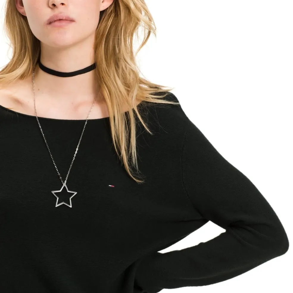 Tommy Jeans Drop Back Sweater in Green