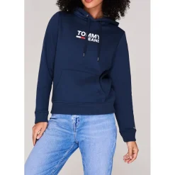Tommy Jeans Logo Hoodie in Blue