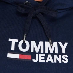 Tommy Jeans Logo Hoodie in Blue