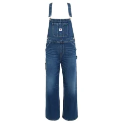 Tommy Jeans Relaxed Fit Dungaree Jumpsuit in Blue