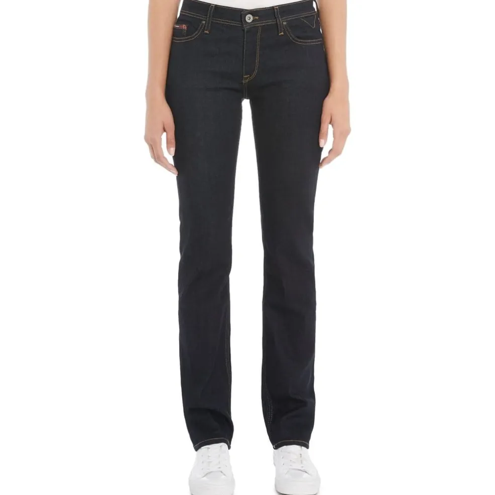 Tommy Jeans Rise Straight Fit Sandy Jeans in Blue