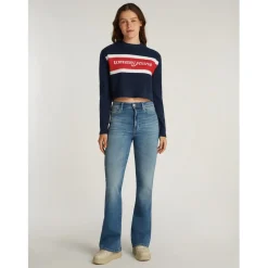 Tommy Jeans Script Cblk Sweater in Blue