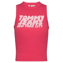 Tommy Jeans Slim Sh Tj Bubble Tank in Pink