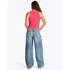Tommy Jeans Slim Sh Tj Bubble Tank in Pink