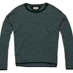 Tommy Jeans Stripe Sweater in Green