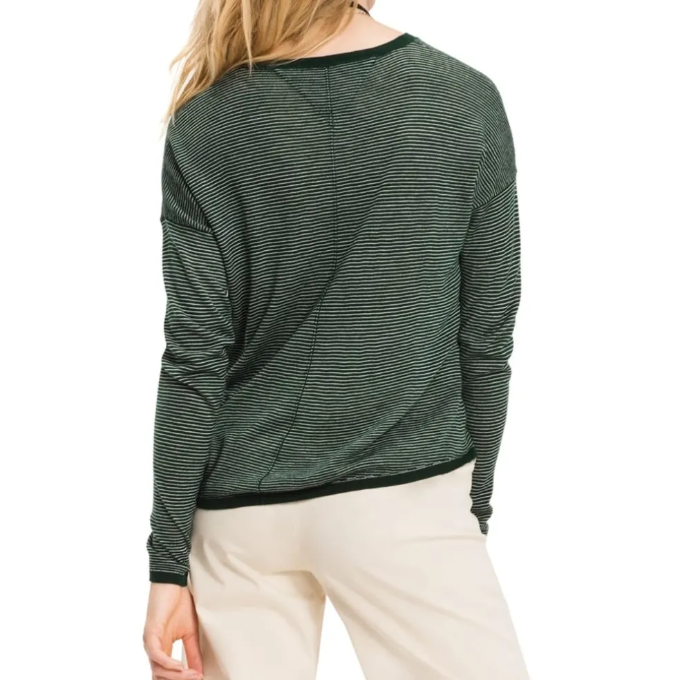 Tommy Jeans Stripe Sweater in Green