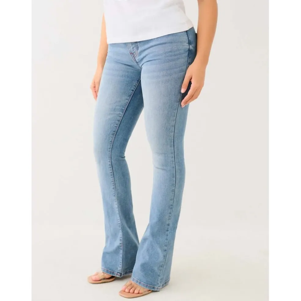 True Religion Becca Mid Rise Bootcut Jeans in Blue