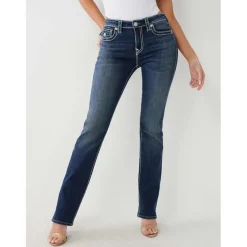 True Religion Blue Slim Fit Five Pocket Jeans in Blue