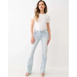 True Religion Mid Rise Bootcut Regular Fit Jeans in Blue