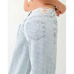 True Religion Mono Wide Leg Jean in Blue