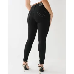True Religion Ponte Skinny Jeans in Black
