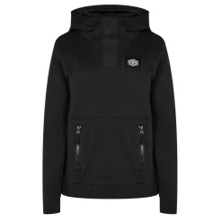 Umbro Hooded Long Sleeve Relaxed Sweatshirt in Black