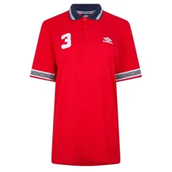 Umbro Regular Fit Short Sleeve Polo Shirt in Red
