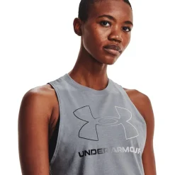 Under Armour Armour Live Sportstyle Graphic Tank Top Ladies in Grey