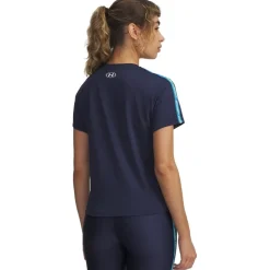 Under Armour Tech Wm Tape ss in Blue
