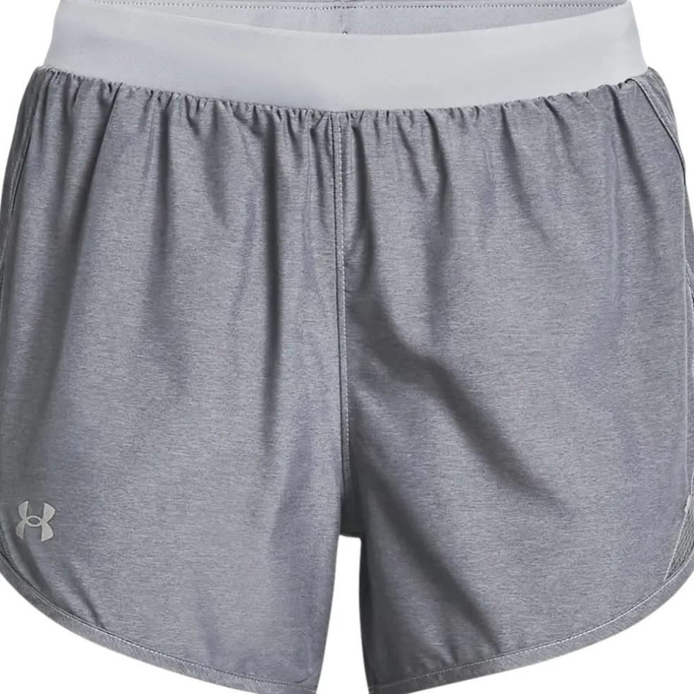 Under Armour Womens Fly By 2.0 3 Inch Shorts in Grey