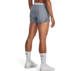 Under Armour Womens Fly By 2.0 3 Inch Shorts in Grey