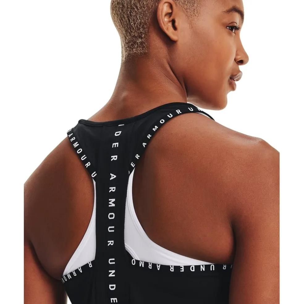 Under Armour Womens Knockout Tank Top in Black