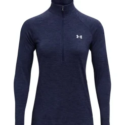 Under Armour Womens Tech Half Zip Top in Blue