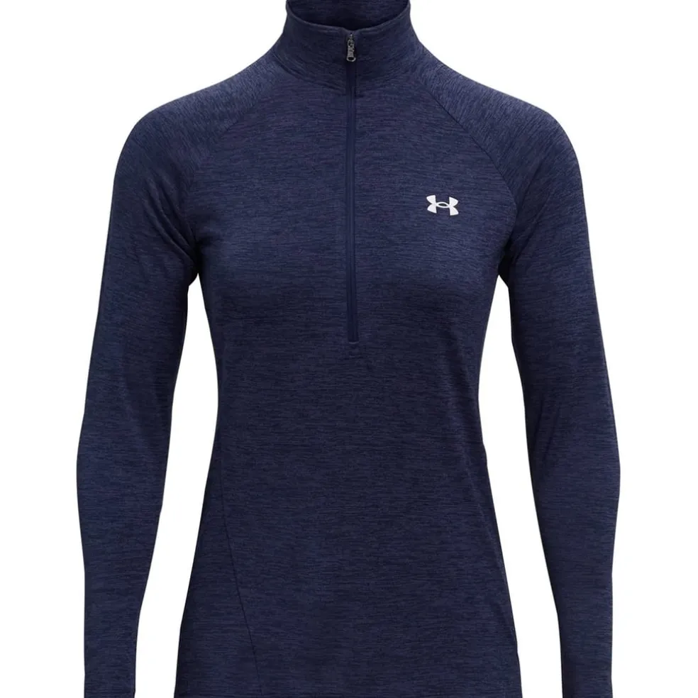 Under Armour Womens Tech Half Zip Top in Blue