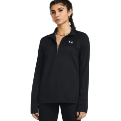 Under Armour Womens Tech Half Zip Top in Black