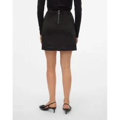 Vero Moda Fauxsuede Skirt in Black
